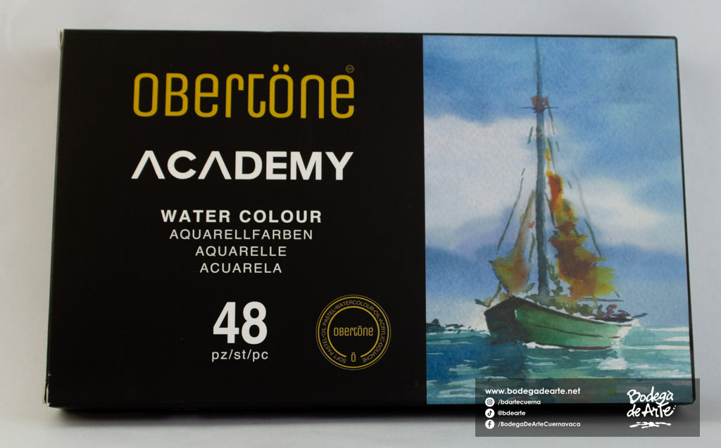 Acuarela Obertone Academy 48 pastillas
