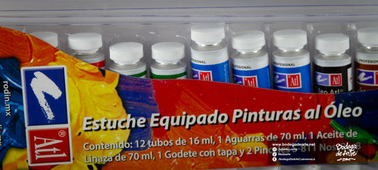 Estuche equipado de oleo ATL 12 tubos