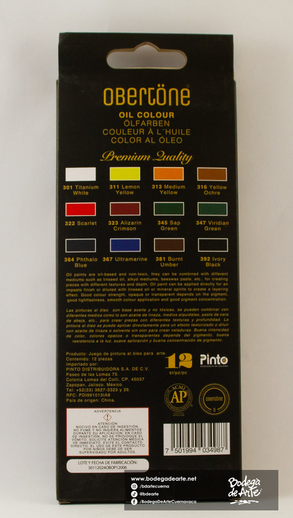 Oleo Obertone tubo 12ml