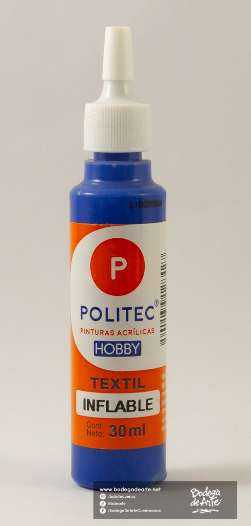 Pintura Textil Politec Inflable 30ml