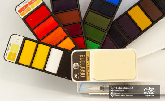 Acuarela Obertone Fan 25 pastillas premium