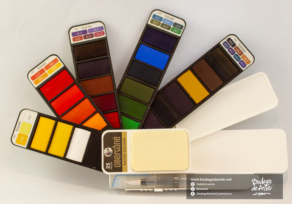 Acuarela Obertone Fan 25 pastillas premium