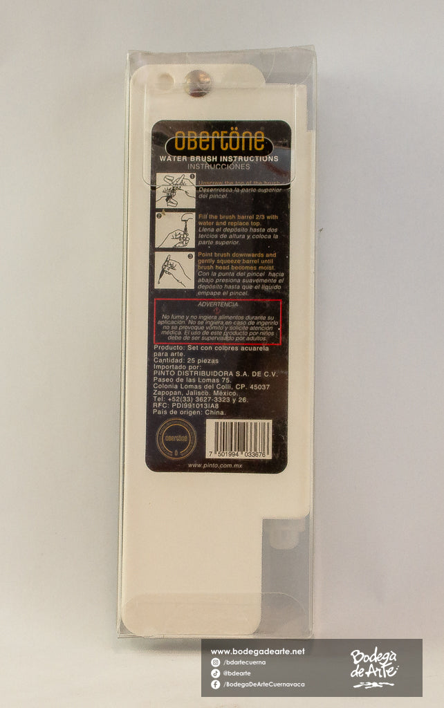 Acuarela Obertone Fan 25 pastillas premium