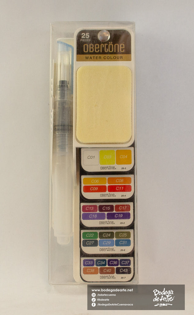 Acuarela Obertone Fan 25 pastillas premium