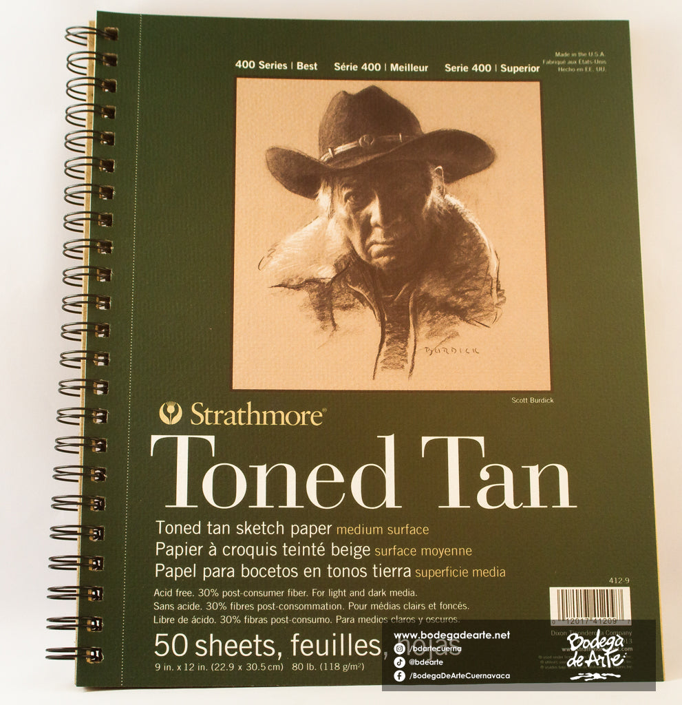 Block Strathmore para bocetos tonos tierra