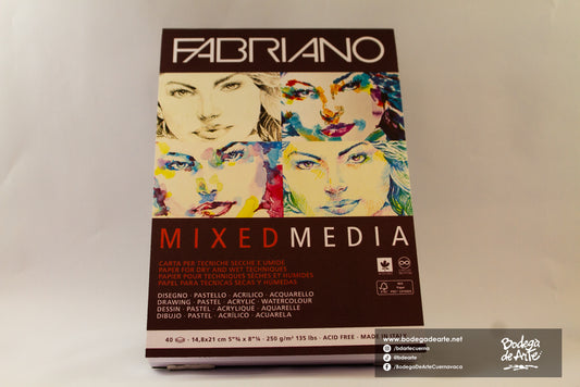 Block mixed media 40hojas 250gr