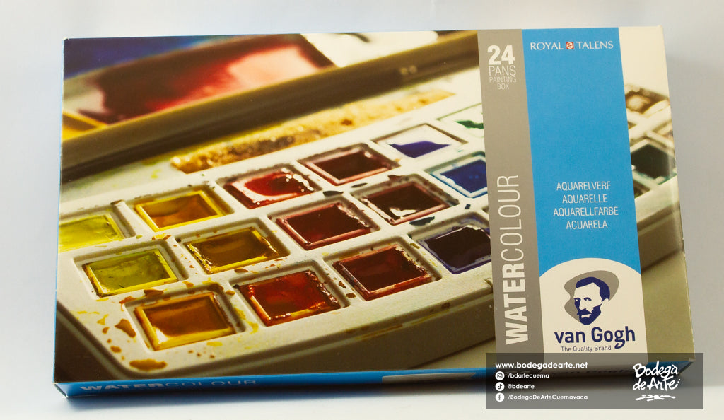 Estuche Acuarela Van Gogh Royal Talens 24 pastillas