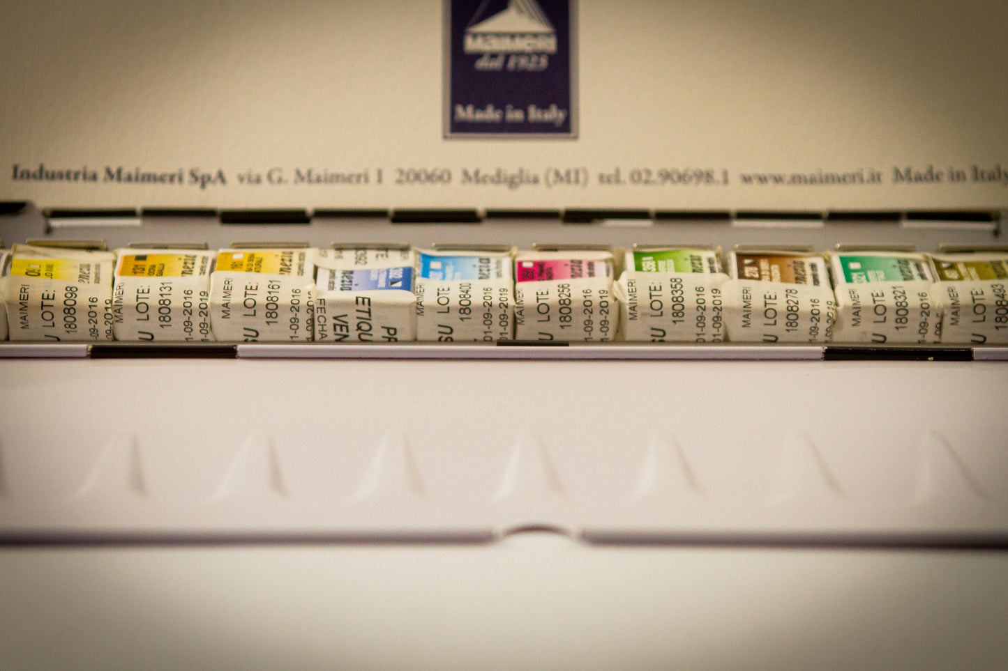 Estuche Metálico de Acuarela Venezia Maimeri 12 Pastillas