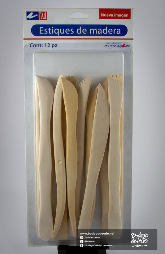 ESTIQUES DE MADERA C12PZAS