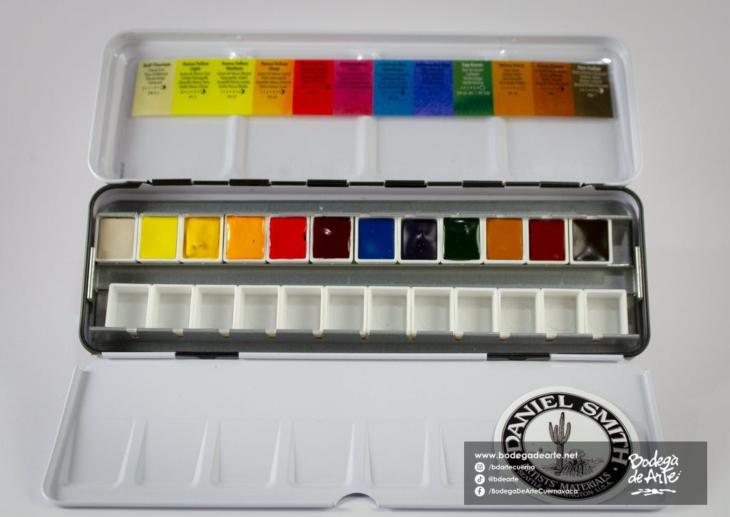 Estuche acuarelas Daniel Smith 12 pastillas
