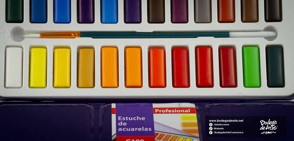Estuche de Acuarelas Profesional ATL y pincel