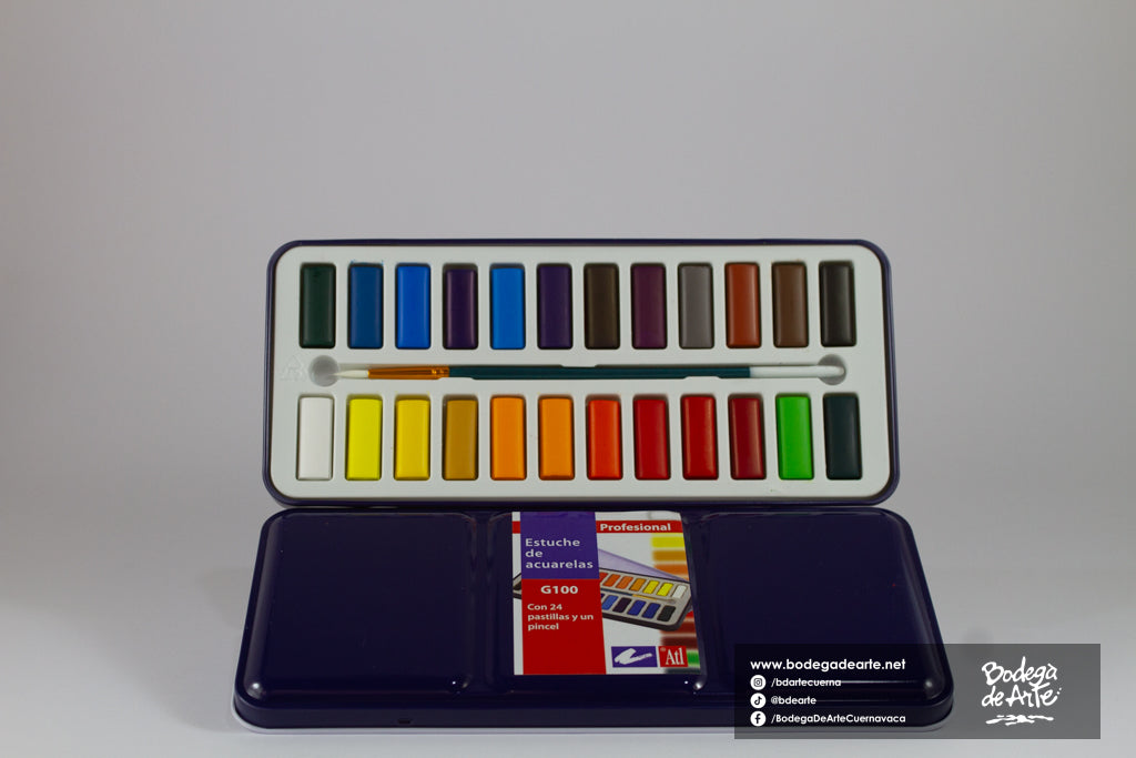 Estuche de Acuarelas Profesional ATL y pincel