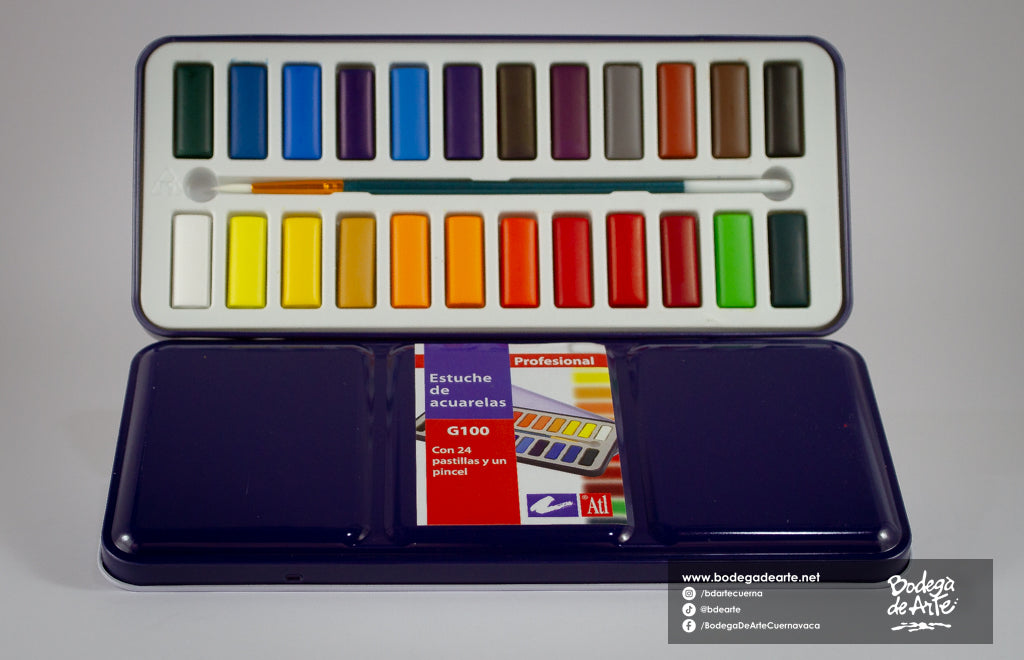 Estuche de Acuarelas Profesional ATL y pincel
