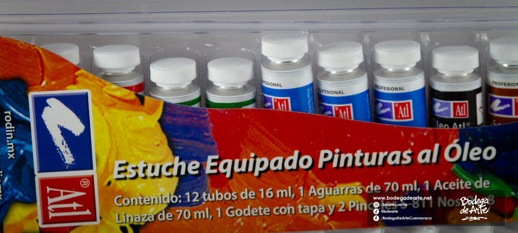 Estuche equipado de oleo ATL 12 tubos