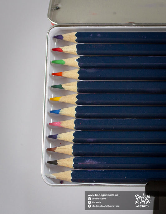 Estuche lapices acuarelables Atl 12 pzas