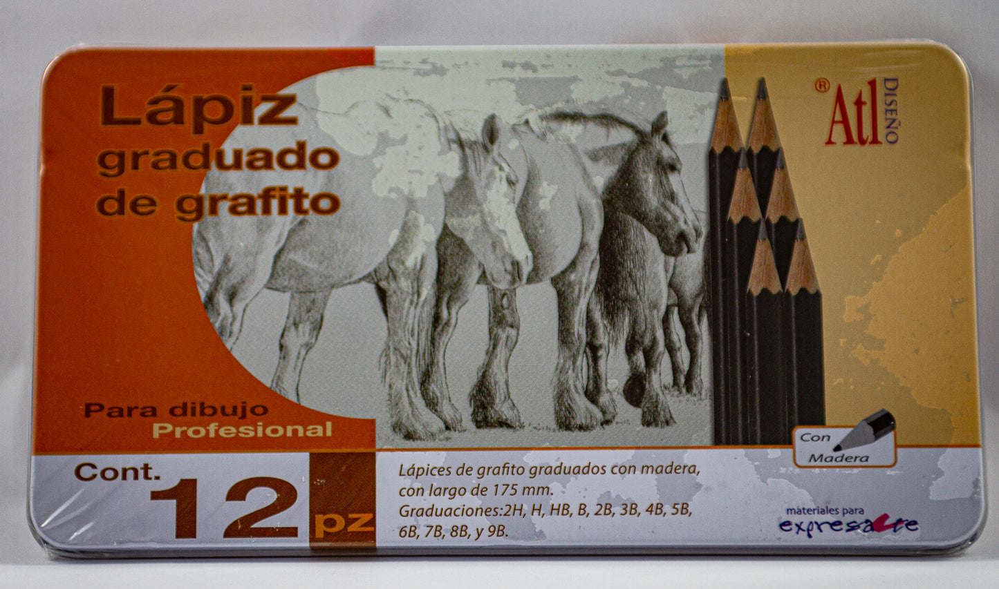 Estuche de lápices graduado ATL 2H-9B