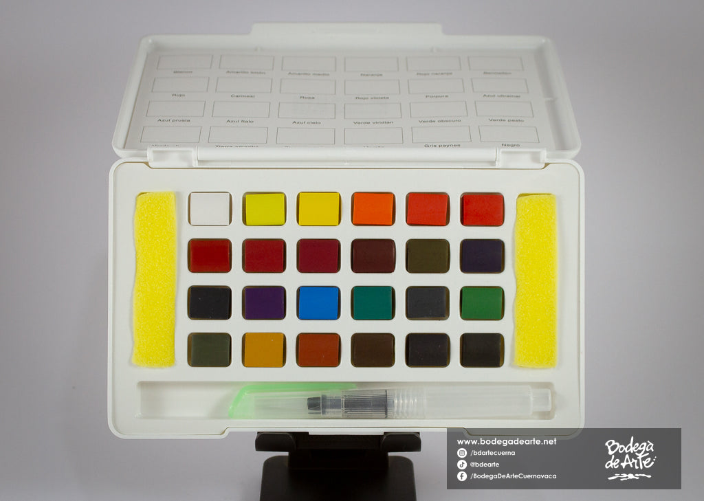 Estuche portátil de acuarelas ATL y pincel