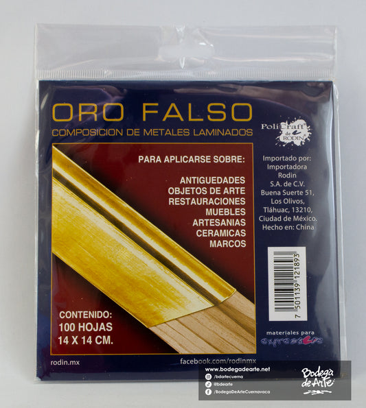 Hoja de Oro falso 100h