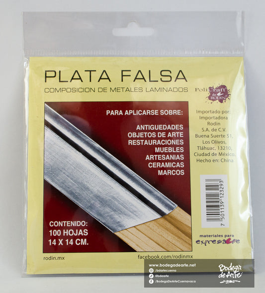 Hoja de Plata falsa 100h