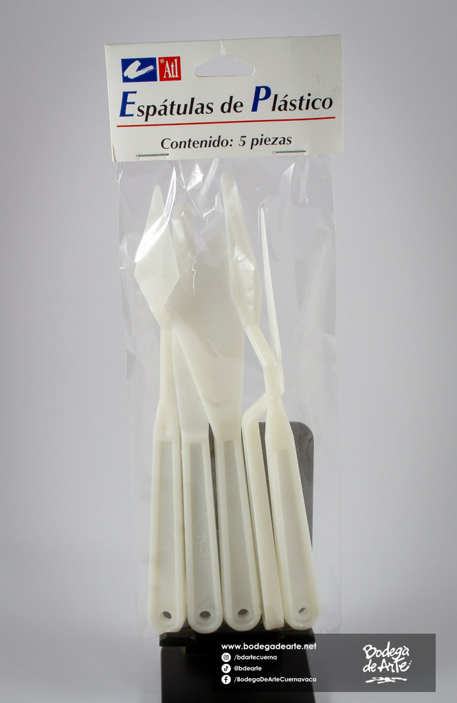 Juego de 5 espátulas de plástico ATL