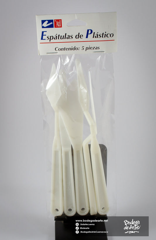 Juego de 5 espátulas de plástico ATL