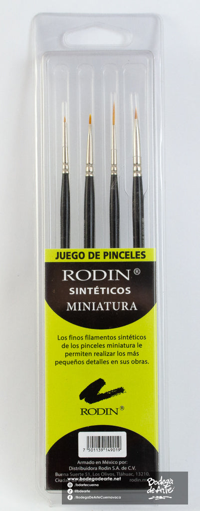 Juego Pincels Miniatura