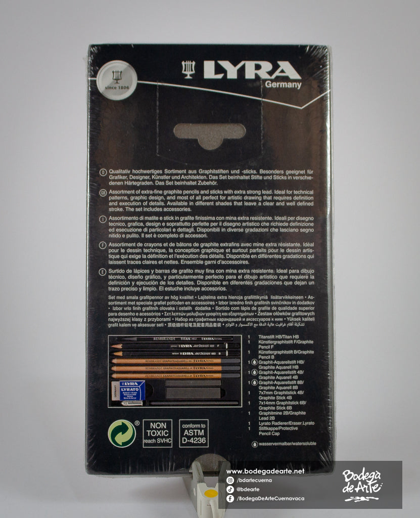 Lapices de grafito Rembrandt y accesorios 11 pzas