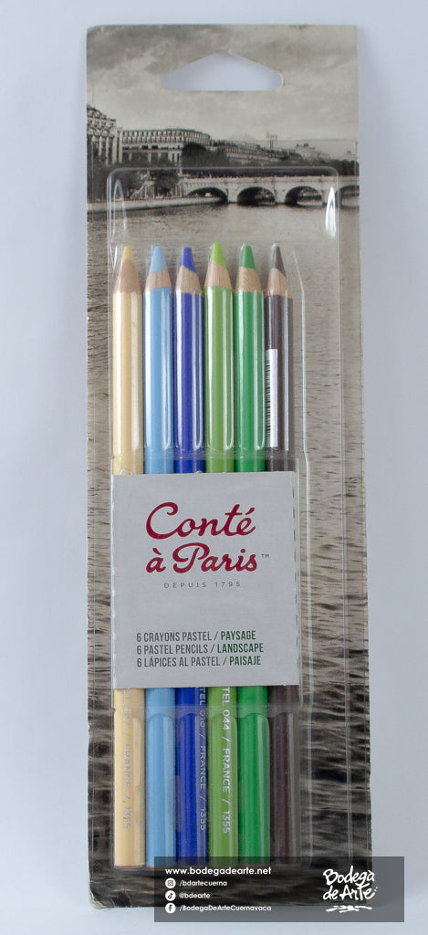 Lápiz Pastel Conte Paisaje
