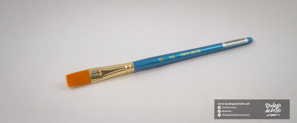 Pincel Pinto P15 Taklon plano