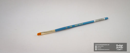 Pincel Pinto Taklon P30 Dorado Lengua de Gato