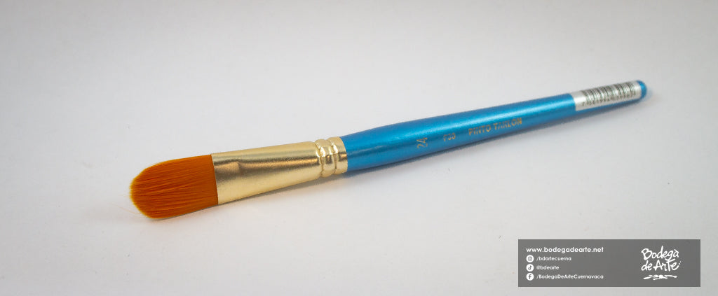 Pincel Pinto Taklon P30 Dorado Lengua de Gato