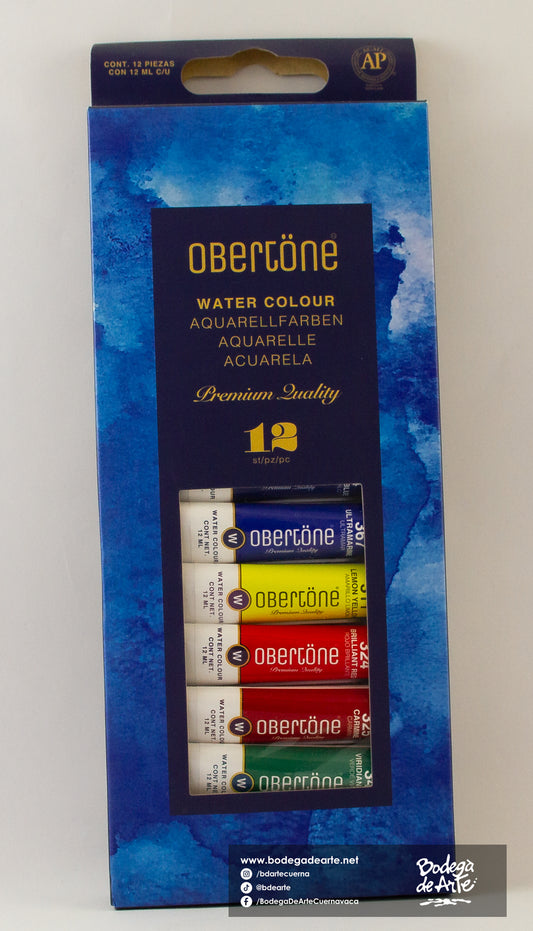 Set Tubos Acuarela 12ML Obertöne