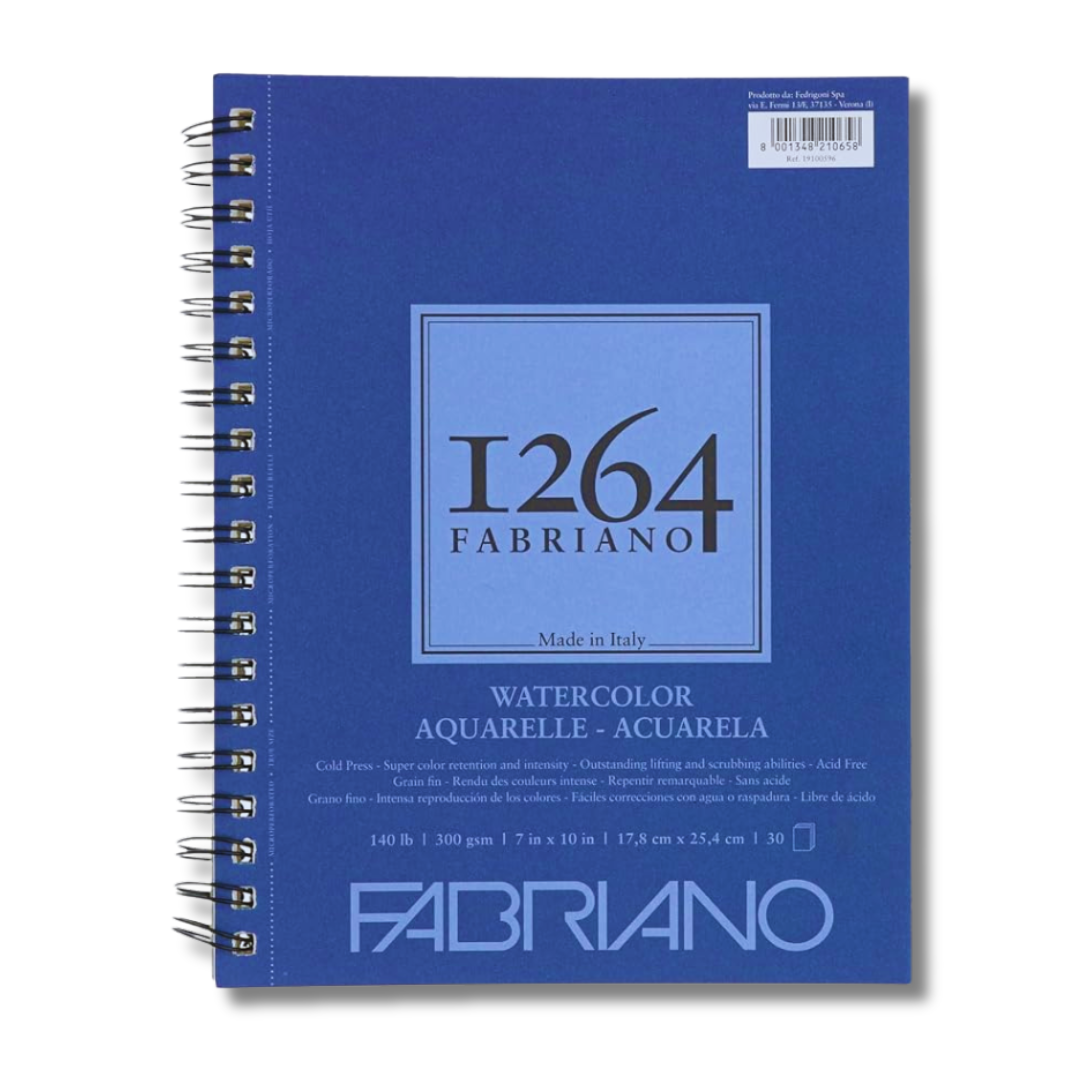 Fabriano 1264 acuarela 300 g 17.8 × 25.4 cm